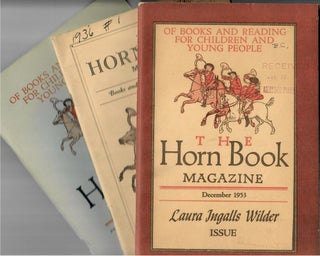 Item #32223 The Horn Book Magazine: 1925-1988. and writers