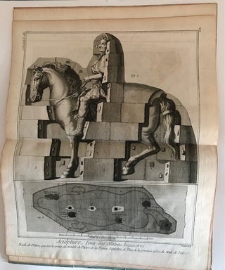 Item #32484 Sculpture fonte des statues equestres [extracted from the Encyclopedie, ou...