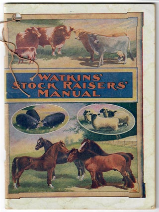 Item #32499 Watkins' Stock Raisers' Manual [cover title]. No stated author