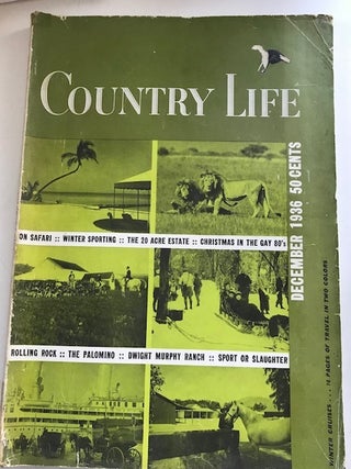 Item #32521 Country Life: December 1936. contributors
