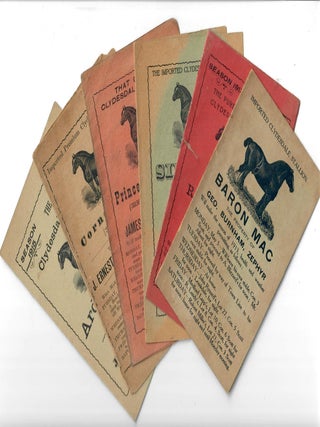 Item #32579 Six Assorted Clydesdale Stallion Cards. Canadian Clydesdale Breeders