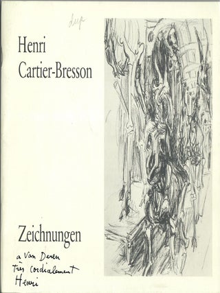 Item #32609 Der Zeichner Henri Cartier-Bresson [cover reads: Henri Cartier-Bresson Zeichnungen]....