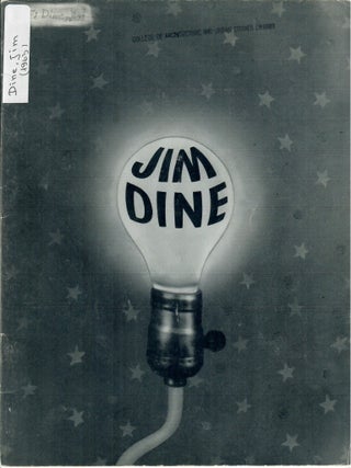 Item #32639 New Paintings by Jim Dine. Oyvind Fahlstrom
