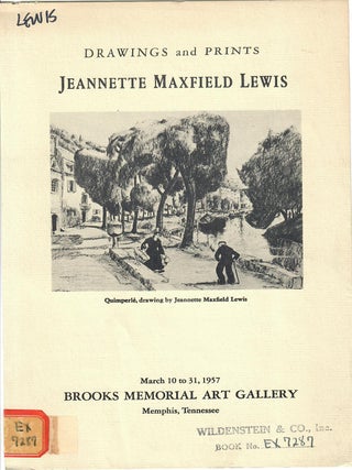 Item #32663 Jeannette Maxfield Lewis; Drawings and Prints. Brooks Memorial Art Gallery