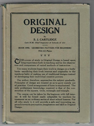 Item #32763 Original Design; Book I: Geometric Pattern for Beginners. S. J Cartlidge