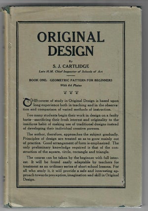 Item #32763 Original Design; Book I: Geometric Pattern for Beginners. S. J Cartlidge