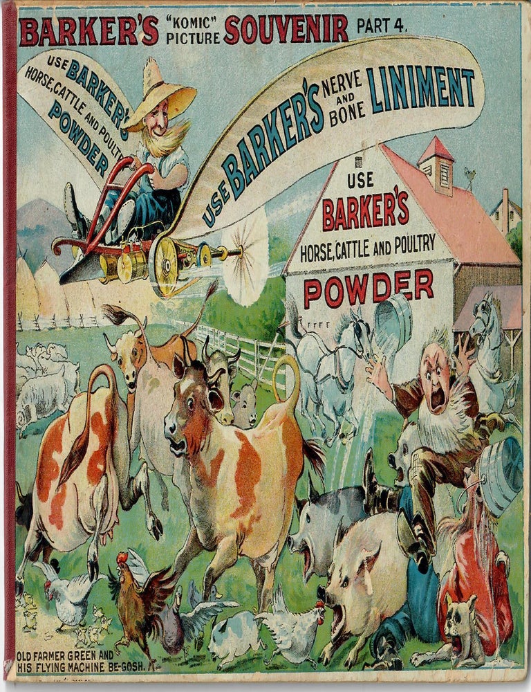 Item #32924 Barker's "Komic" Picture Souvenir, Part 4. Moore Barker, Mein Medicine Co.