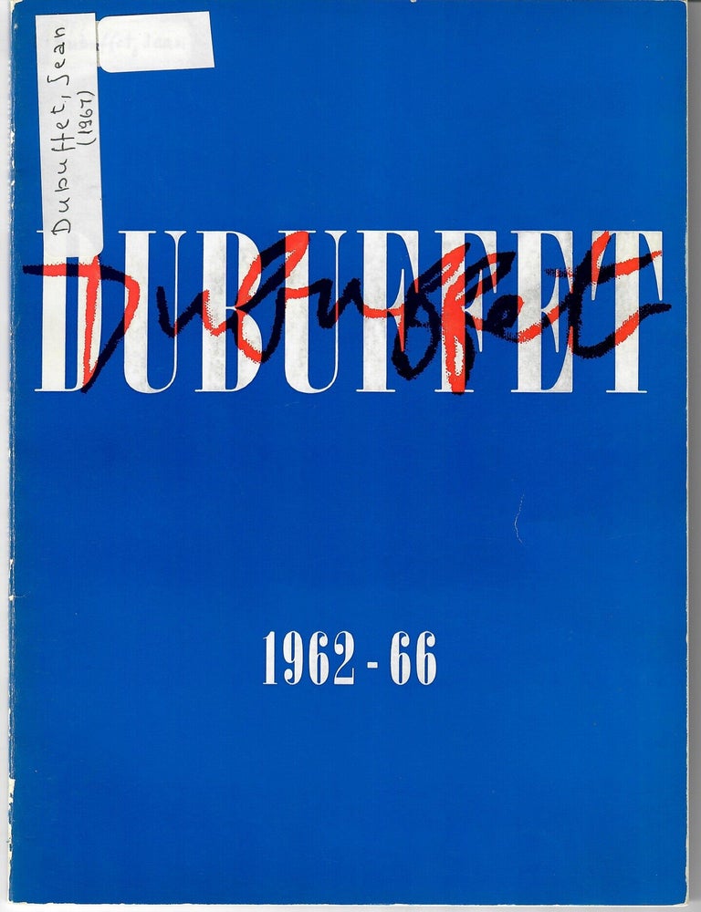 Item #33044 Jean Dubuffet 1962-66. Lawrence Alloway, Jean Dubuffet.
