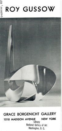 Item #33096 Roy Gussow. No stated author, Grace Borgenicht Gallery
