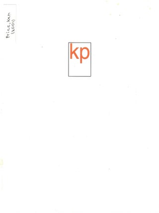Ken Price; New Work. No stated author.