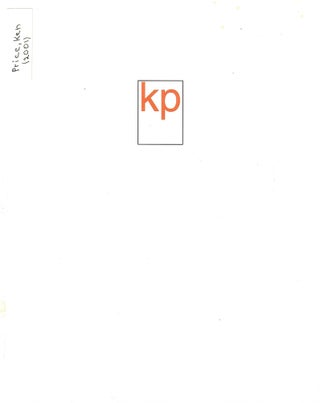 Item #33165 Ken Price; New Work. No stated author